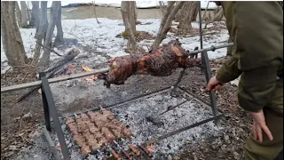 Закрытие загонной охоты на кабана.