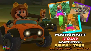 Mario Kart Tour Walkthrough - Animal Tour (All Cups, 150cc) - PART 1/2