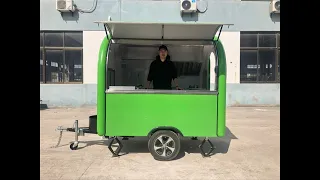 sandwich food truck small concession trailer ice cream cart coffee mobile van