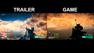 Battlefield 2042 Trailer VS Gameplay comparison