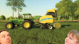 Farming simulator 19 | Its time to bale the hay and we REALLY mess up