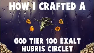 How i Crafted a God-Tier 100ex Hubris Circlet! 🔥 (Path of Exile Betrayal League Fossil Crafting)