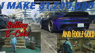 I make $1,200,000 selling E-Cola and Foolz Gold(public) | GTA 5 Online