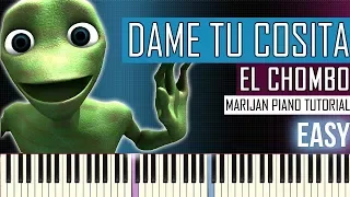 Dame Tu Cosita Song But Played Differently | Piano Tutorial EASY