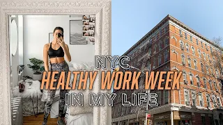 HEALTHY + PRODUCTIVE WORK WEEK IN MY LIFE NYC vlog