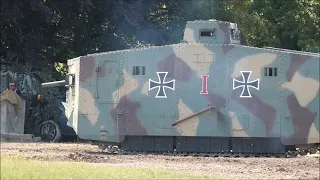 German AV7  World War I Tank (Replica) running at TANKFEST 2023