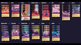 Disney Lorcana Pixelborn, Ruby/Amethyst control deck for set 3. (Maui combo)