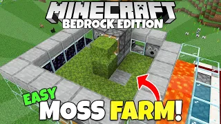 Minecraft Bedrock: NEW Moss Farm Tutorial! Easy Bonemeal Farm! MCPE Xbox PS5 PC