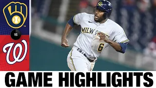 Brewers vs. Nationals Game 2 Highlights (5/29/21) | MLB Highlights
