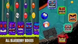 BLUE RED HERO BALL3 VS BALL FRIEND & ALL BALLS VS BLUEBERRY BOSSES EPIC BOSS BATTLE