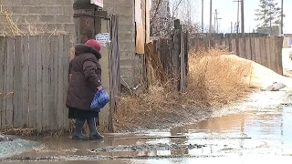 Талые воды затопили город