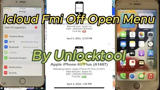 icloud fmi off open menu  free by unlocktool 2024 / Open Menu FMI OFF iPhone 6 to 15Pro Max