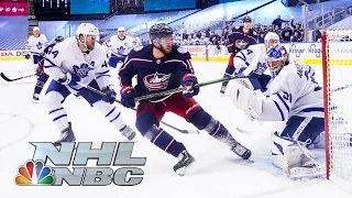 NHL Stanley Cup Qualifying Round: Leafs vs. Blue Jackets | Game 3 EXTENDED HIGHLIGHTS | NBC Sports