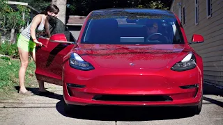 Surprising Uber Riders with a Tesla Model 3!