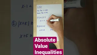 LAGO! Tip for solving absolute value inequalities! #shorts #mathshorts