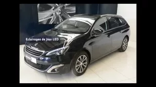 Peugeot nouvelle 308 SW darkblue 1,6 blue hdi 120 ch occasion stop and start (22 400€)