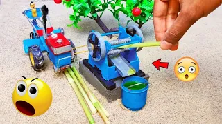 diy tractor mini sugarcane juice machine science project।diy tractor । @KeepVilla