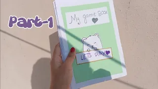 5 Easy games in a book |How to make game book |Creative sisterzzz