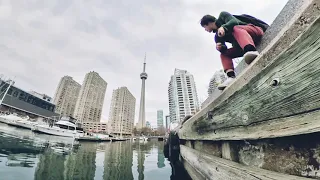 Toronto, Canada cruising Longboarding-