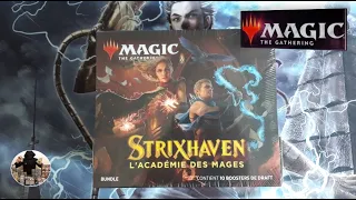 I open the Magic The Gathering Strixhaven edition bundle from the Academy of Mages,