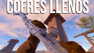 LLENANDO los COFRES de ARMAS - RUST Español