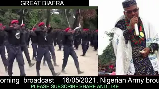 Mazi Nnamdi kanu Live broadcast  Nigerian Army has brought war to Biafran 16/05/2021