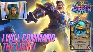 MIrror Match? I WILL COMMAND THE LIGHT!  | Voyage To The Sunken City | Hearthstone | Savjz