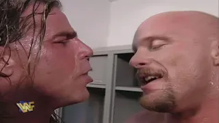 New Tag Champs Stone Cold & Shawn Michaels Argue.