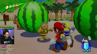 I did the watermelon level in Super Mario Sunshine