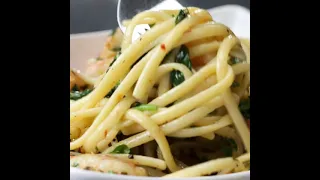 One-Pot Lemon Garlic Shrimp Pasta #Shorts