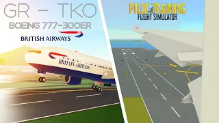 Roblox PTFS Full Flight ✈️ | Boeing 777-300ER (Real Sounds 🔊 ) | Greater Rockford - Orenji