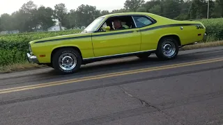 71' Plymouth Duster 340 Burnout