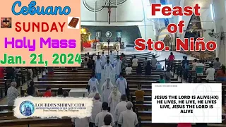 Jan. 21, 2024 Cebuano Sunday Mass (anticipated) @ Lourdes Shrine (Cebu) || Feast of Sto. Niño