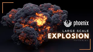 Phoenix fd tutorial 3ds max explosion - Vray GPU rendering