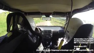 25. Osterrallye Zerf 2014, WP 1 Saarburger Land, Saskia Großmann/Denis Ruchnewitz, Seat Ibiza GTI