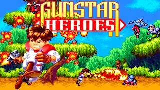 Gunstar Heroes (Genesis/Mega Drive) Playthrough/Longplay (Hardest Mode)