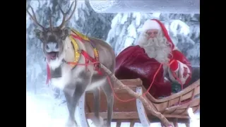 Père Noël & rennes en Laponie  🦌🎅 le départ du Papa Noël Finlande - Santa Claus Pôle Nord Rovaniemi