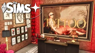 Tattoo Shop + Tattoo Artist Apartment | Sims 4 Stop Motion Build