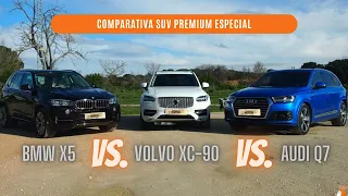 Volvo XC90 - Audi Q7 - BMW X5 / Comparativa SUV Premium / SuperMotor.Online