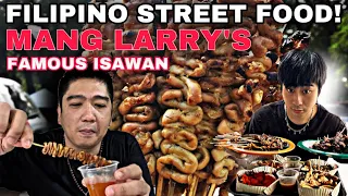 FILIPINO STREET FOOD | MANG LARRY'S ISAW | STREET FOOD MUKBANG | FOOD TRIP