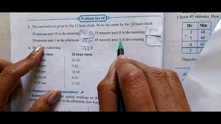 Problem Set 44 , Chapter-10 Measuring Time ,Class-5th, Subject-Maths state board