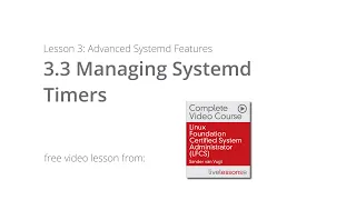 Managing Systemd Timers  |  LFCS Video Course Sander van Vugt