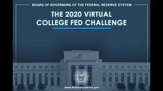 College Fed Challenge Winning Presentation 2020: Dartmouth