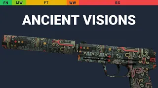 USP-S Ancient Visions - Skin Float And Wear Preview