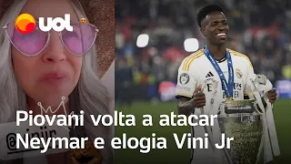 Piovani volta a atacar Neymar e elogia Vini Jr: 'nosso real e verdadeiro ídolo'