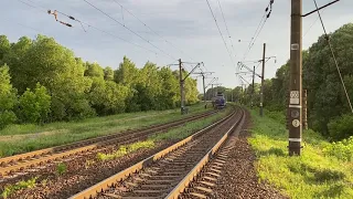 🇺🇦 Електровоз ЧС4-144 з поїздом IC 780 Київ-Суми