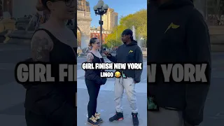 BRONX GIRL TRIES FINISHING NEW YORK LINGO CHALLENGE 🤣 #shorts #shortvideo #nyc #reels