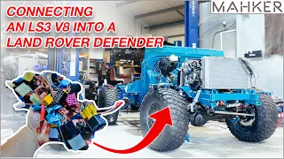 EVER WONDERED HOW TO WIRE AN LS3 V8 INTO A LAND ROVER DEFENDER? | MAHKER WEEKLY EP023