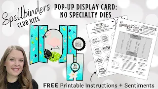 FREE PRINTABLE Birds of Paradise Sentiments for Spellbinders May 2024 Club Kits ECK 33
