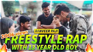 FREESTYLE RAPPING WITH 13 YEAR OLD BOY IN PUBLIC AT 56 DUKAAN Part 2 Shocking reaction 😂😂